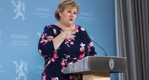 Erna Solberg ut mot Dagbladet