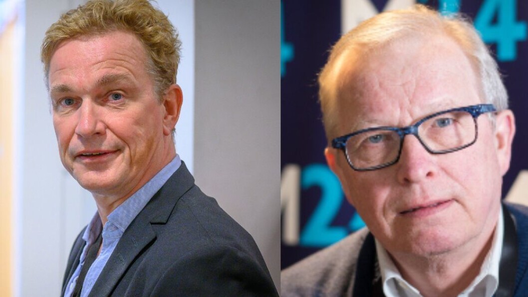 Espen Olsen Langfeldt er redaktør for Direkte i NRK Nyhetsdivisjonen. Til høyre: Mediekritiker Bernt Olufsen. Espen Olsen Langfeldt er redaktør for Direkte i NRK Nyhetsdivisjonen. Til høyre: Mediekritiker Bernt Olufsen.