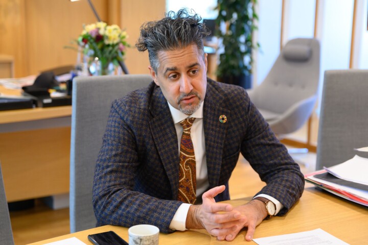 Kultur- og likestillingsminister Abid Raja (V).