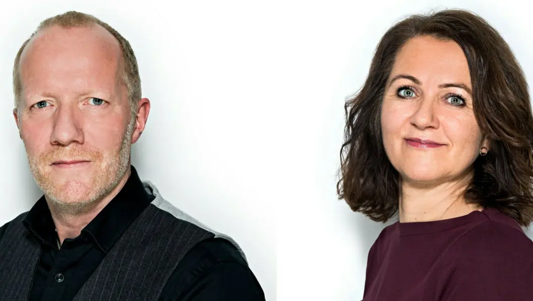Generalsekretær Arne Jensen og assisterende generalsekretær Reidun Kjelling Nybø i Norsk Redaktørforening. Generalsekretær Arne Jensen og assisterende generalsekretær Reidun Kjelling Nybø i Norsk Redaktørforening.