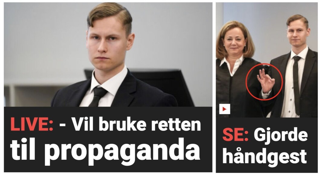 Skjermdump av Dagbladet-fronten torsdag føremiddag. Skjermdump av Dagbladet-fronten torsdag føremiddag.