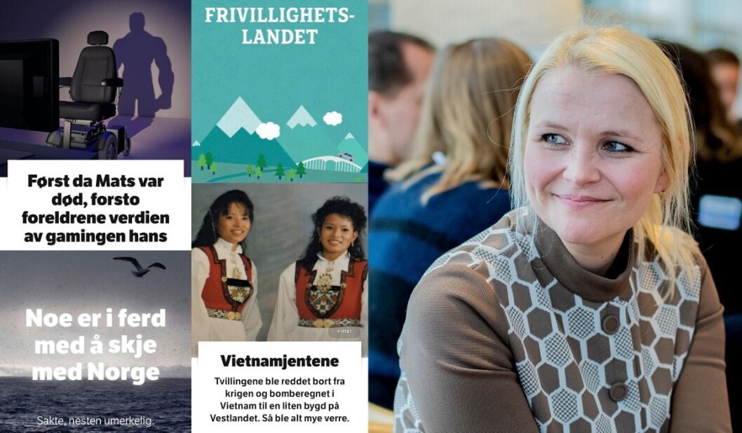 Spesialene om klimaendringer, gameren Mats, de to jentene fra Vietnam og nordmenns frivillige innsats er blant de mest leste dybdeartiklene hos NRK i fjor. Her er en fornøyd nettsjef Hildegunn Soldal, avbildet ved en tidligere anledning. Spesialene om klimaendringer, gameren Mats, de to jentene fra Vietnam og nordmenns frivillige innsats er blant de mest leste dybdeartiklene hos NRK i fjor. Her er en fornøyd nettsjef Hildegunn Soldal, avbildet ved en tidligere anledning.