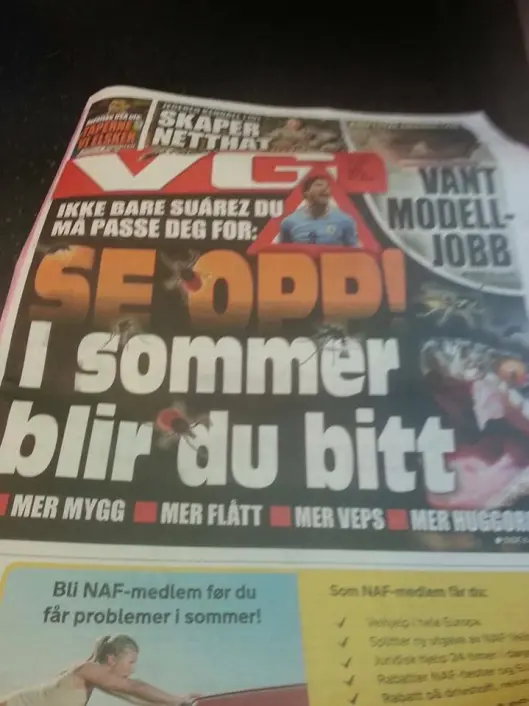 Mitt første oppslag i VG som fersk sommervikar. Mitt første oppslag i VG som fersk sommervikar.