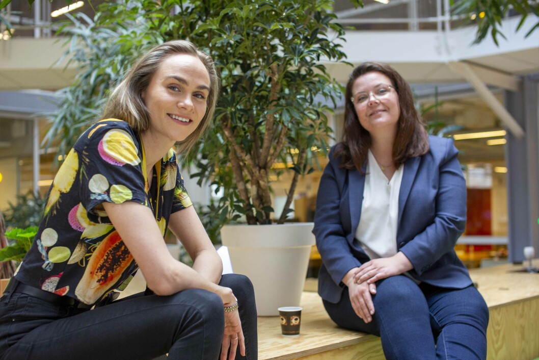 Lauga Oskarsdottir i StartUpLab og Hanne Hollstedt i Schibsted Growth. Lauga Oskarsdottir i StartUpLab og Hanne Hollstedt i Schibsted Growth.