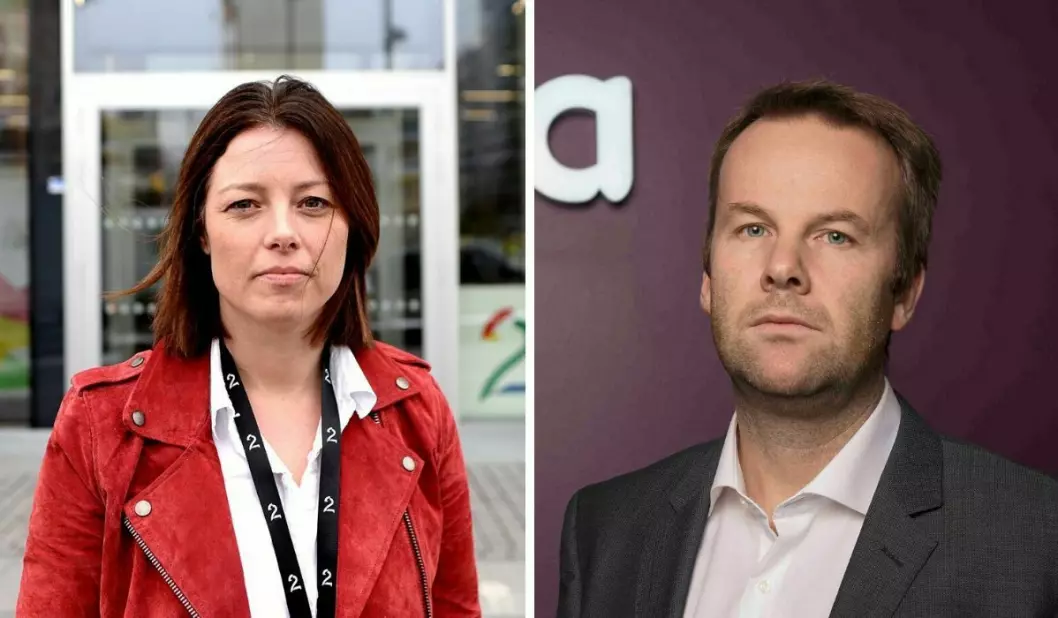 Sarah Willand (til venstre) og TV 2 og Henning Lunde og Telia skal være nå være enige om en ny avtale.