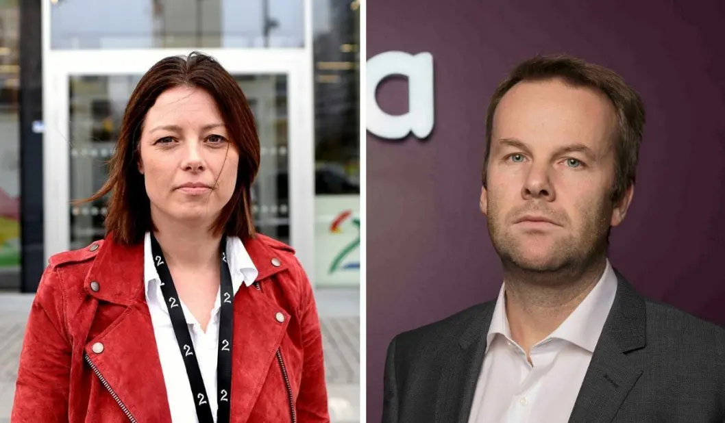 Sarah Willand (til venstre) og TV 2 og Henning Lunde og Telia skal være nå være enige om en ny avtale. Sarah Willand (til venstre) og TV 2 og Henning Lunde og Telia skal være nå være enige om en ny avtale.