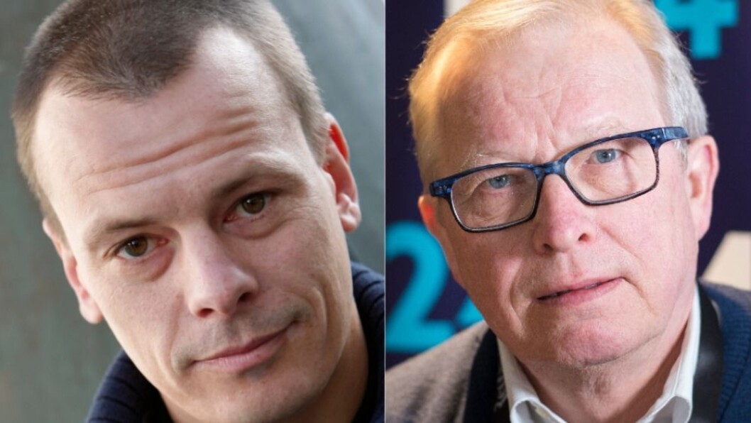 Redaktør Håvard Melnæs i Josimar og mediekritiker Bernt Olufsen. Redaktør Håvard Melnæs i Josimar og mediekritiker Bernt Olufsen.