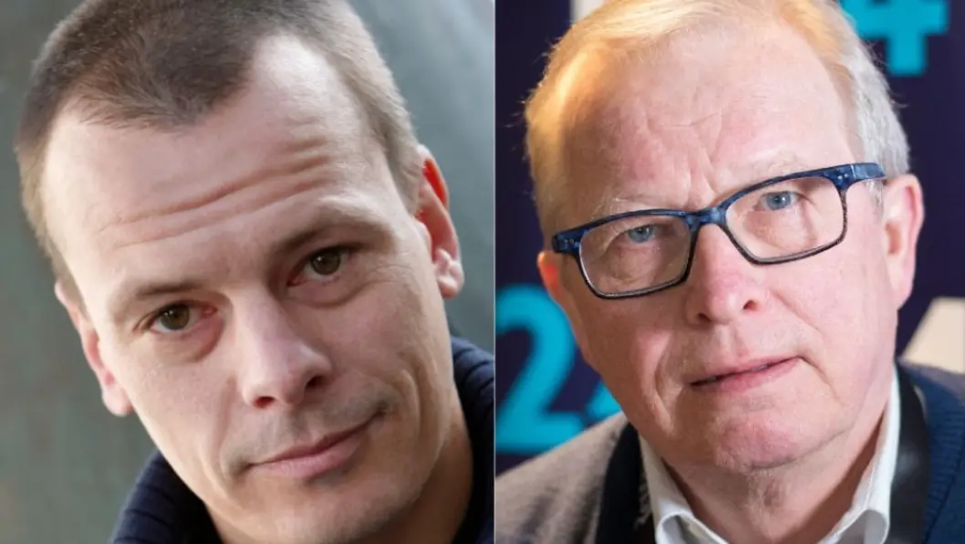 Redaktør Håvard Melnæs i Josimar og mediekritiker Bernt Olufsen. Redaktør Håvard Melnæs i Josimar og mediekritiker Bernt Olufsen.