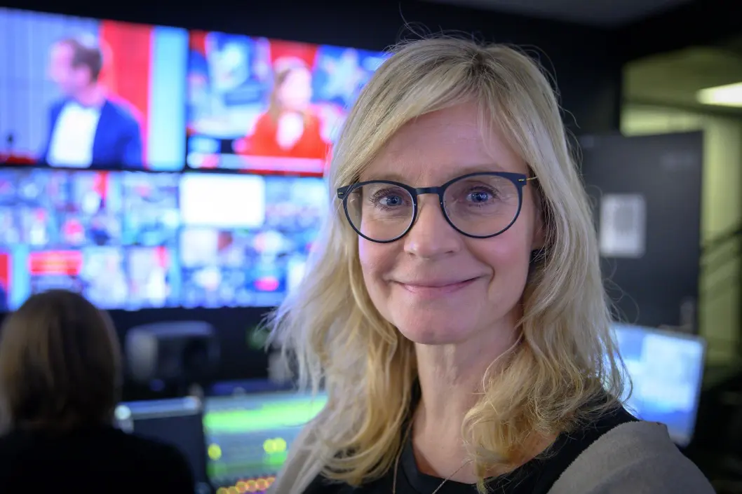Nyhetsredaktør Karianne Solbrække i TV 2. Nyhetsredaktør Karianne Solbrække i TV 2.
