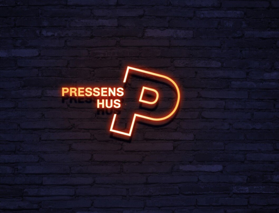 Slik skal logoen til det nye Pressens Hus se ut. Slik skal logoen til det nye Pressens Hus se ut.