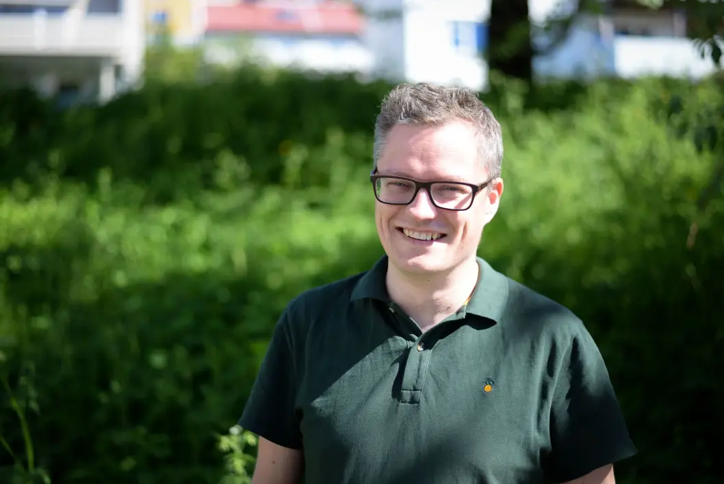Sjefredaktør Christian Senning Andersen i Fremover. Sjefredaktør Christian Senning Andersen i Fremover.
