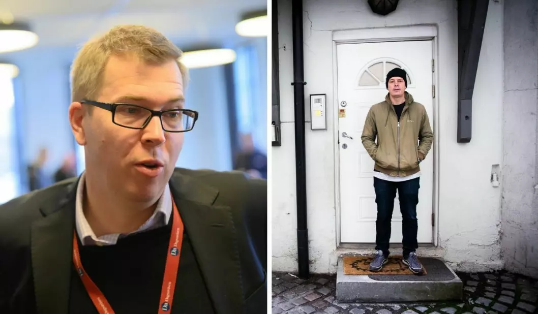 Styreleiar Eirik Hoff Lysholm i Norsk Presseforbund og Josimar-redaktør Håvard Melnæs.
