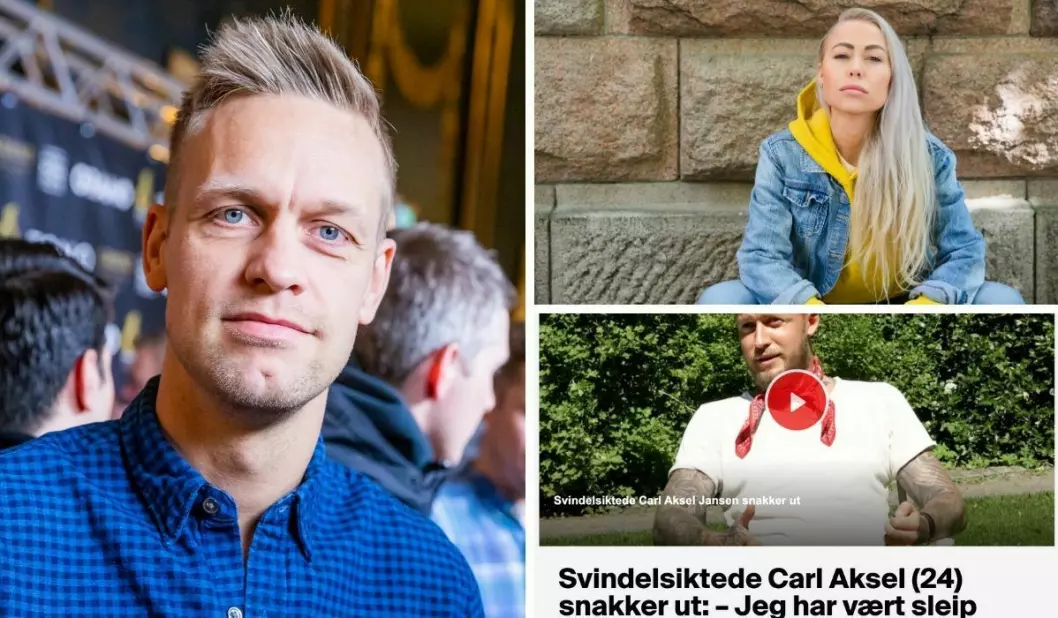 VGTV-profil Mads Hansen, Ingeborg Senneset i Aftenposten og TV 2-reportasjen med artist Carl Aksel Jansen.