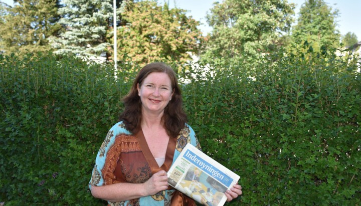 Pia Marie Lerseth er redaktør i Inderøyningen. (Foto: Joachim Waade Nessemo / Trønder-Avisa)