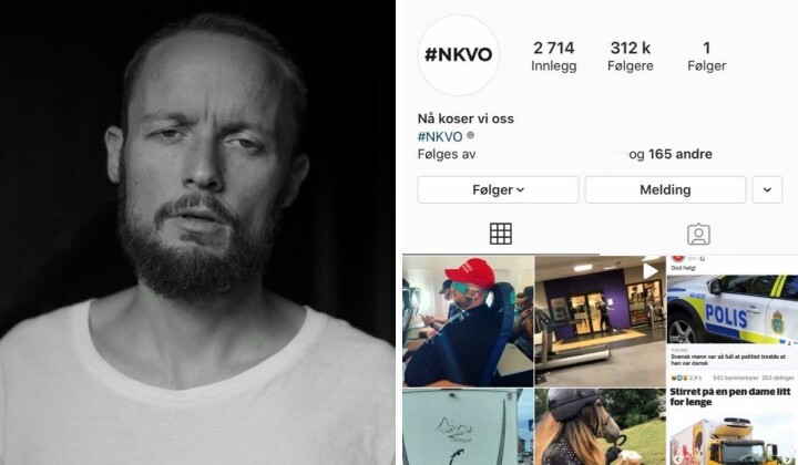 Den populære Instagram-kontoen «naa_koser_vi_oss» er ute av drift. Skaperen Falk hevder at Instagram mener kontoen bryter med retningslinjene deres.