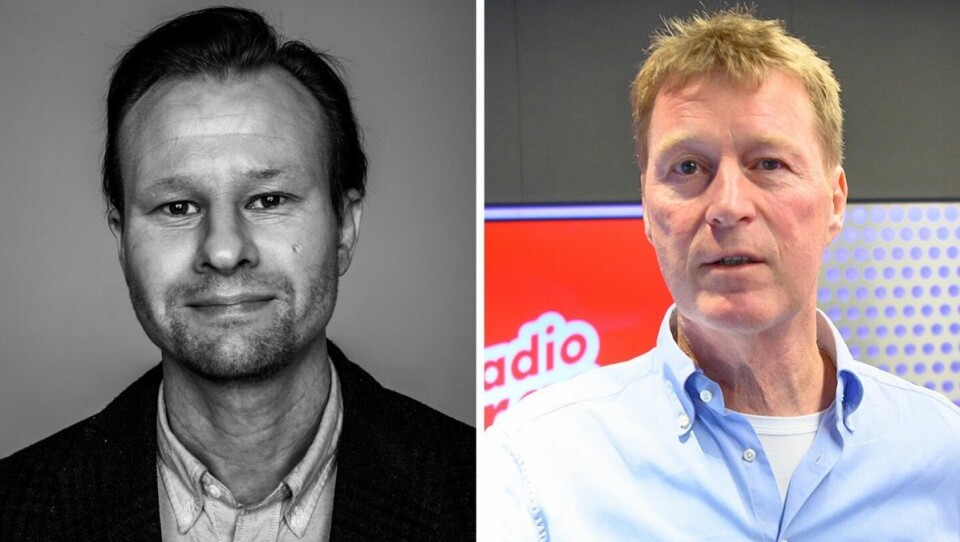 Klubbleder i Bauer Media, Kjetil Kjær Andersland, og administrerende direktør Jim Receveur.