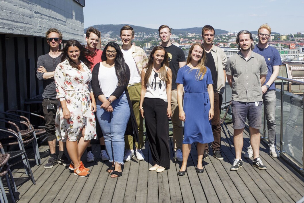 Fra venstre foran: Kristin Askjer Lien, Amna Iqbal, Amalie Vadla, Maria Lavik, Per Åsmund Reymert. Bak fra v: Adrian Nielsen, Torgeir Holljen Thon, Elias Bakken Johansen, Svein Olav Sæter, Jo Marvik og Håkon Vatnar Olsen. Fra venstre foran: Kristin Askjer Lien, Amna Iqbal, Amalie Vadla, Maria Lavik, Per Åsmund Reymert. Bak fra v: Adrian Nielsen, Torgeir Holljen Thon, Elias Bakken Johansen, Svein Olav Sæter, Jo Marvik og Håkon Vatnar Olsen.