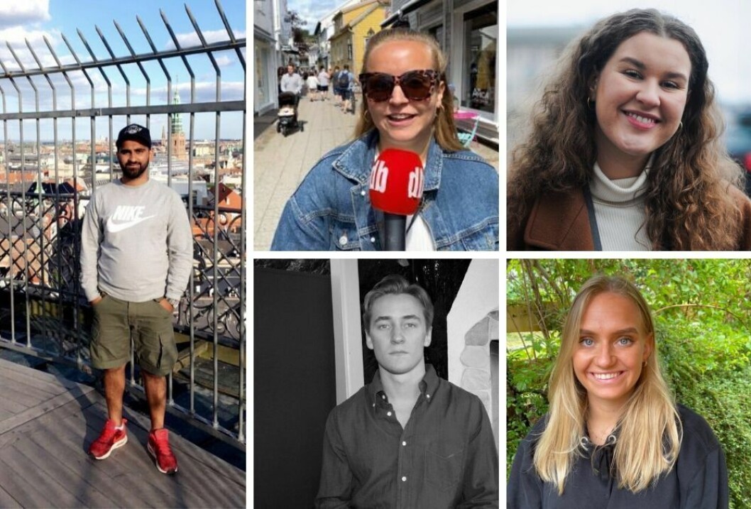 Fra venstre: Manzar Shan, Mina Ridder-Nielsen Janssen, Hanne Sofie Økland Andresen, Tharald Halvorsen og Anette Beckhaug jobber med nyheter denne sommeren. Fra venstre: Manzar Shan, Mina Ridder-Nielsen Janssen, Hanne Sofie Økland Andresen, Tharald Halvorsen og Anette Beckhaug jobber med nyheter denne sommeren.