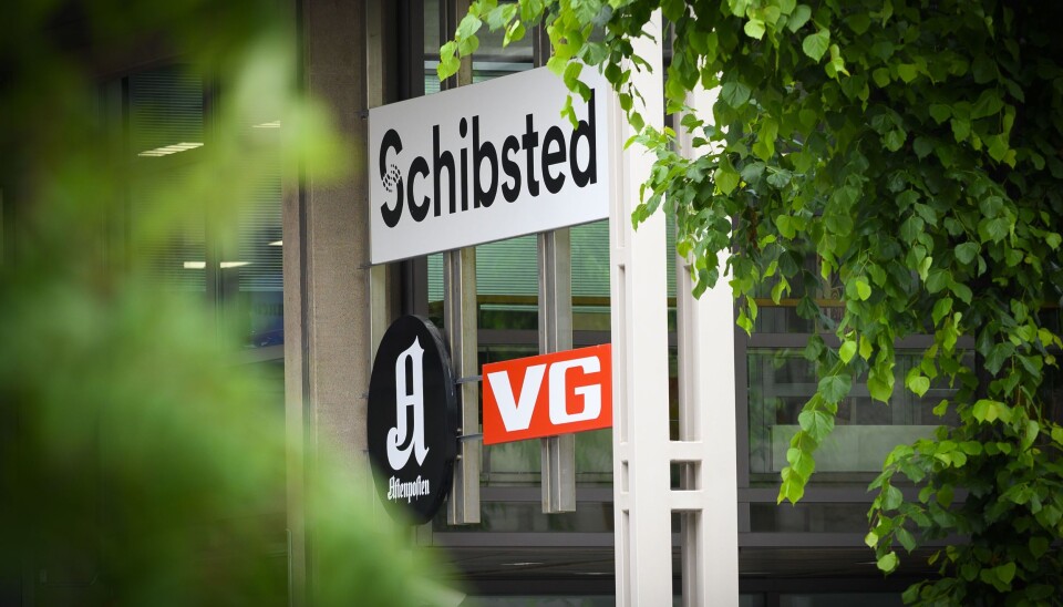 Schibsted-bygget i Akersgata Oslo sentrum, der både Aftenposten og VG holder hus. Schibsted-bygget i Akersgata Oslo sentrum, der både Aftenposten og VG holder hus.