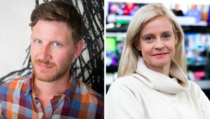 Jens Kihl, politisk kommentator i Bergens Tidende og nyhetsredaktør Karianne Solbrække i TV 2.