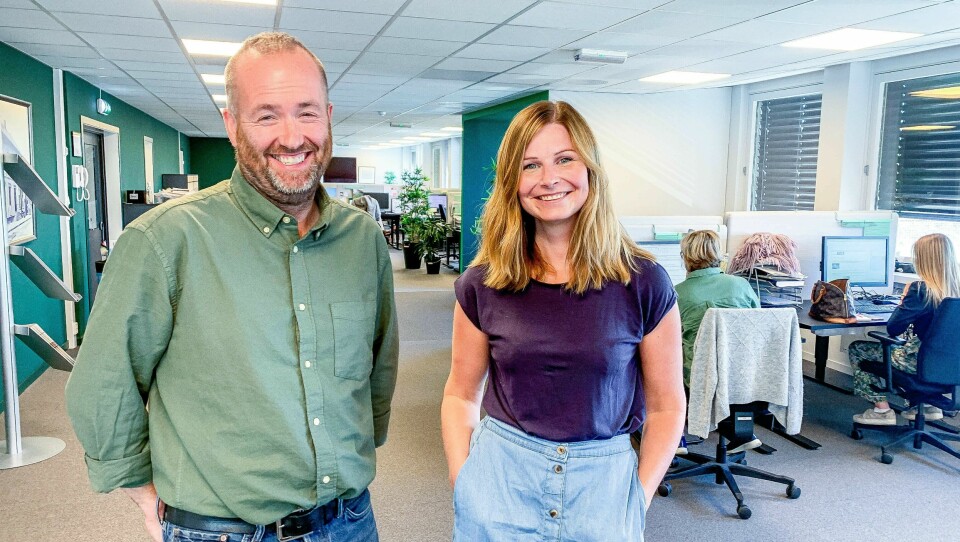 Sjefredaktør Eirik Haugen er strålende fornøyd med ansettelsen av Tonje Skjørtvedt. Hun blir nå en del av ledelsen i Østlands-Posten.