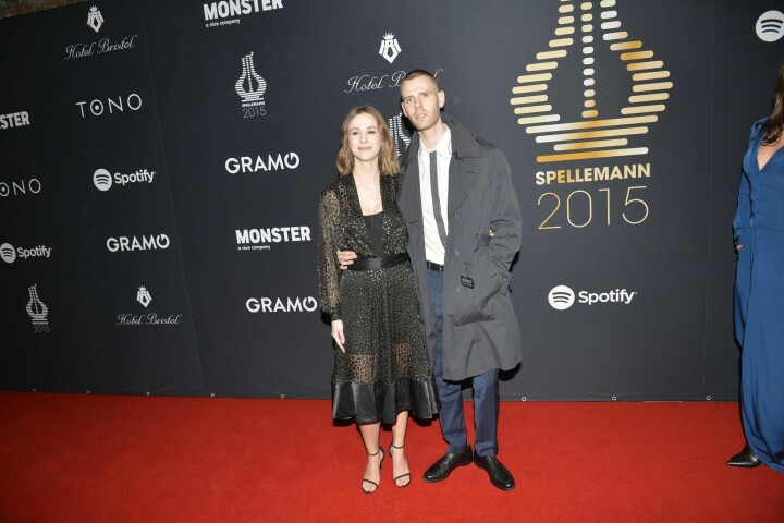 Lars Vaular og Malin Kulseth under Spellemannsprisen i 2015.