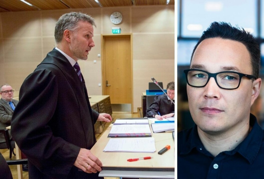 NRKs Robin Mortensen (t.h) beklager for at Nordnytt glemte å sladde narkotiltalt. NRKs Robin Mortensen (t.h) beklager for at Nordnytt glemte å sladde narkotiltalt.