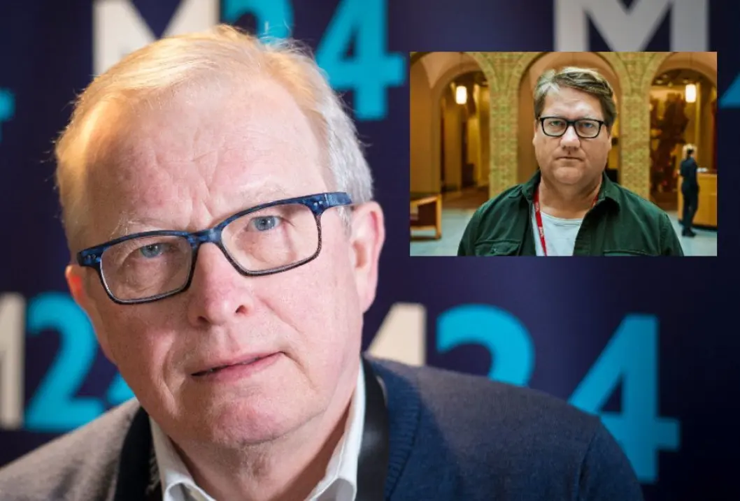 Mediekritiker Bernt Olufsen skriver om stoffutveksling mellom mediehus. Innfelt: Politisk reporter Eirik Mosveen. Mediekritiker Bernt Olufsen skriver om stoffutveksling mellom mediehus. Innfelt: Politisk reporter Eirik Mosveen.