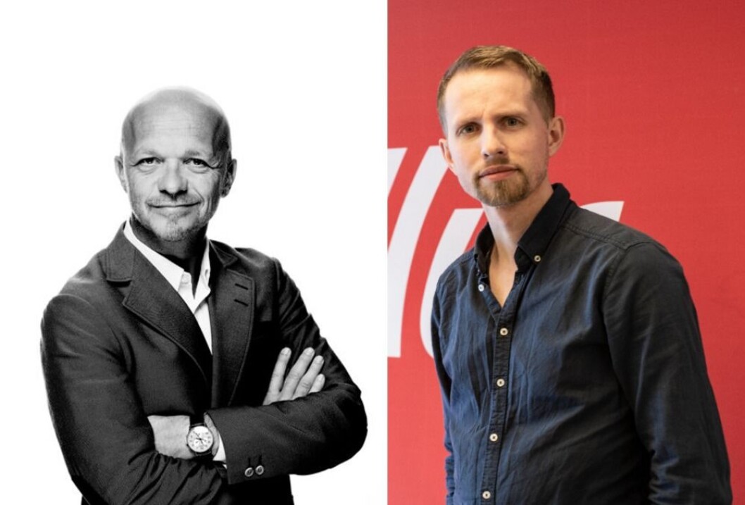 Geir Ove Harnes i GK og sjefredaktør Helge Nitteberg i Nordlys. Geir Ove Harnes i GK og sjefredaktør Helge Nitteberg i Nordlys.