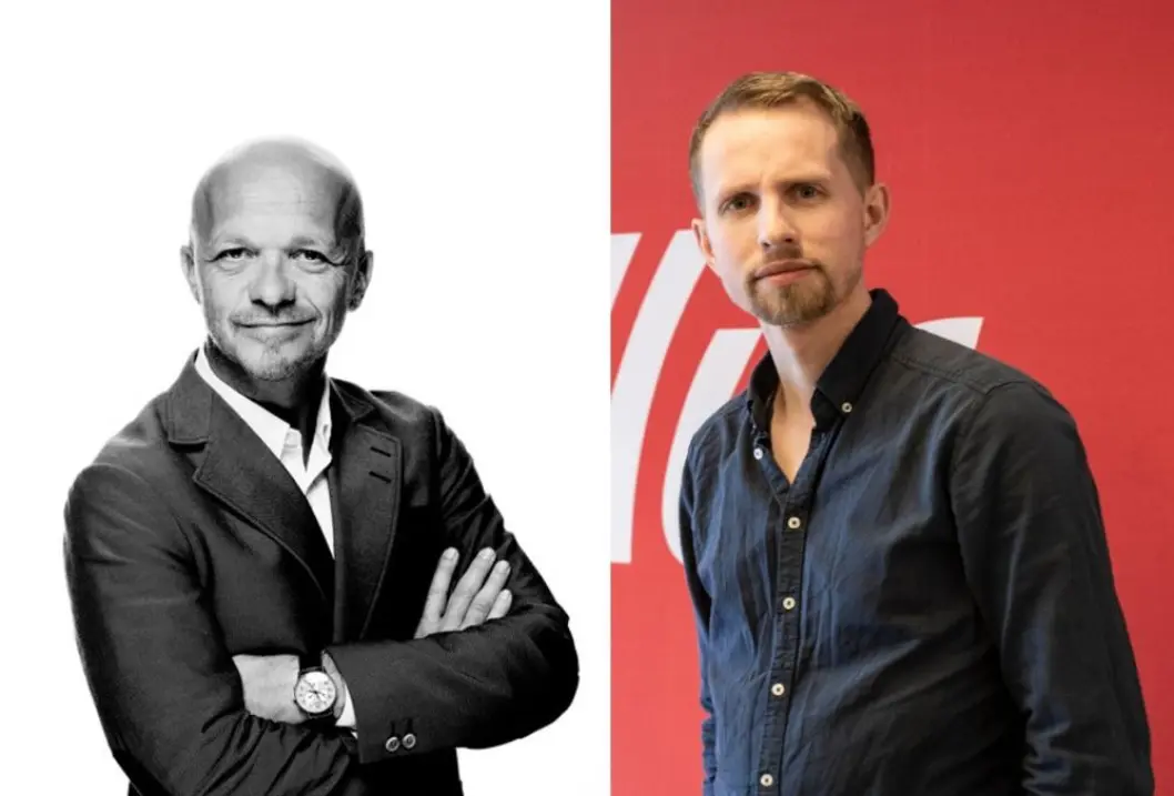 Geir Ove Harnes i GK og sjefredaktør Helge Nitteberg i Nordlys. Geir Ove Harnes i GK og sjefredaktør Helge Nitteberg i Nordlys.