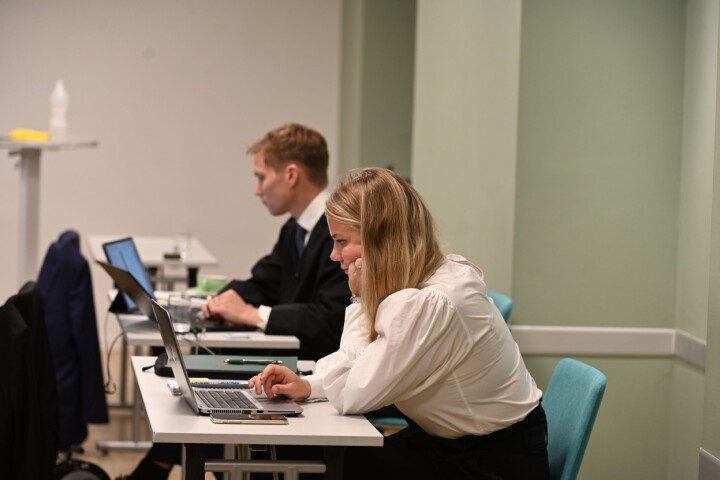 Retriever-sjef Guro Lindebjerg i Oslo tingrett onsdag formiddag.