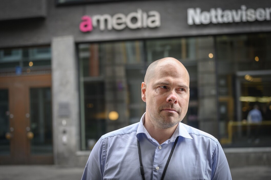 Konsernsjef Anders Opdahl i Amedia. Konsernsjef Anders Opdahl i Amedia.