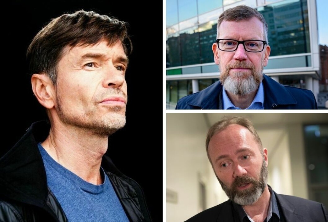 Kjetil Rolness, politisk redaktør Kjetil B. Alstadheim i Aftenposten og Trond Giske. Kjetil Rolness, politisk redaktør Kjetil B. Alstadheim i Aftenposten og Trond Giske.