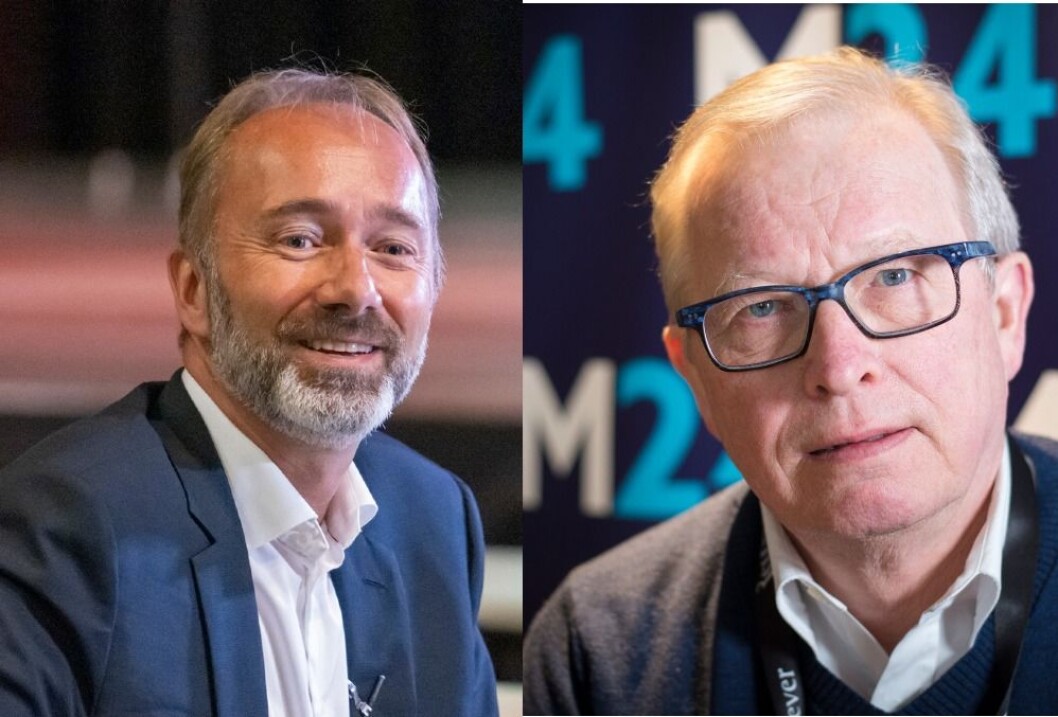 Trond Giske og Bernt Olufsen. Trond Giske og Bernt Olufsen.