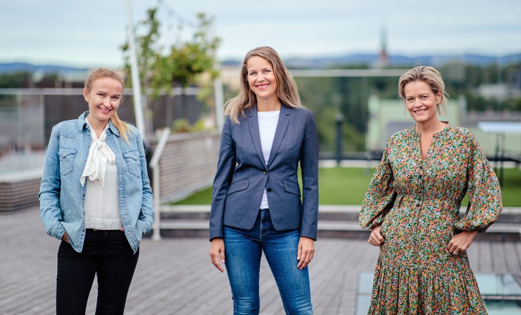 Norske eiere. Fra venstre Aisha Furuberg Landsverk, Marte Ramborg og Siv Tonje Solfjeld Norske eiere. Fra venstre Aisha Furuberg Landsverk, Marte Ramborg og Siv Tonje Solfjeld