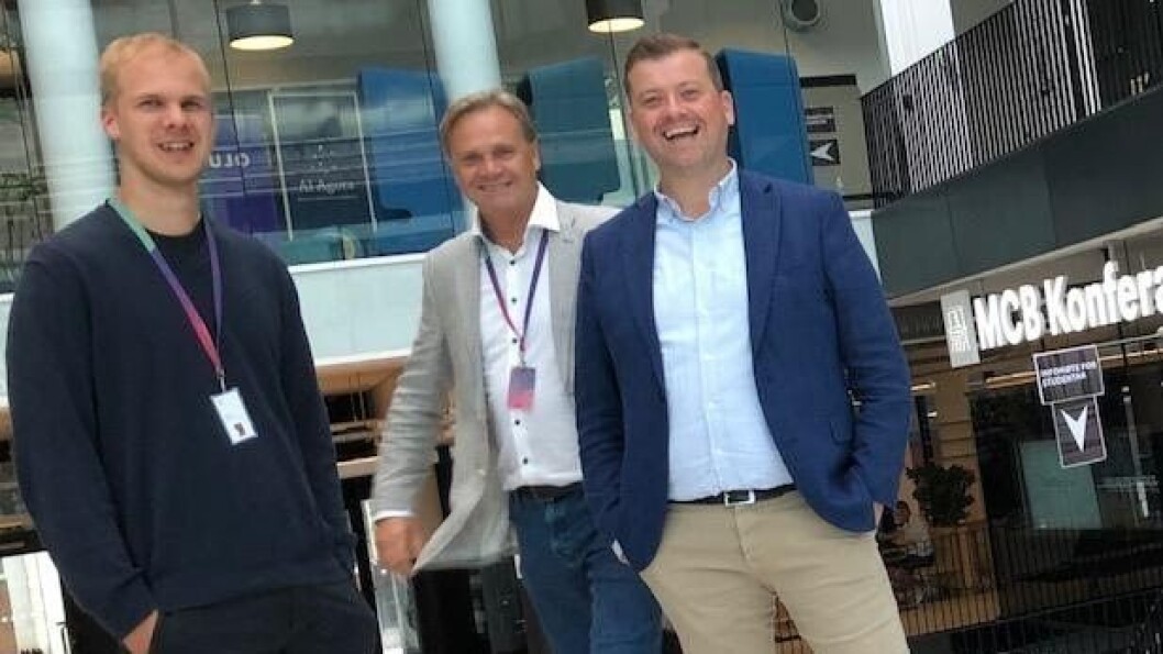 Nurofy fra venstre Joachim Tvedt, (CEO), Lars Erik Ørgersen (COO) og til høyre nyansatt Karl Espen Iversen (CCO) Nurofy fra venstre Joachim Tvedt, (CEO), Lars Erik Ørgersen (COO) og til høyre nyansatt Karl Espen Iversen (CCO)