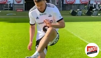 Rosenborg-stjernen Pål Andre Helland har en av hovedrollene i MOT Norges annonsesuksess på TikTok. Rosenborg-stjernen Pål Andre Helland har en av hovedrollene i MOT Norges annonsesuksess på TikTok.
