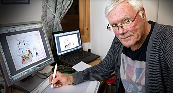 80-åringen tegner for Fædrelandsvennen: Slik ble han en av landets beste avistegnere