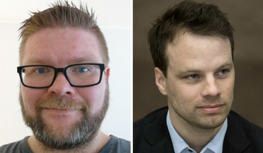 Magnus Bernhardsen og Frps stortingsrepresentant Jon Helgheim. Magnus Bernhardsen og Frps stortingsrepresentant Jon Helgheim.