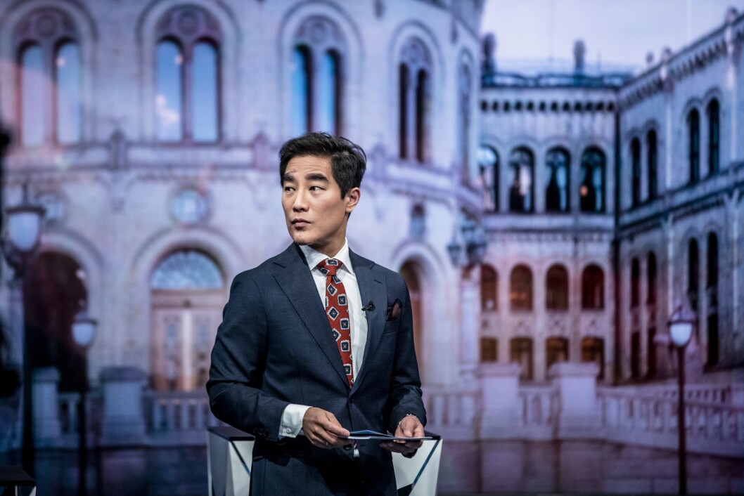 Programleder Fredrik Solvang i Debatten Programleder Fredrik Solvang i Debatten