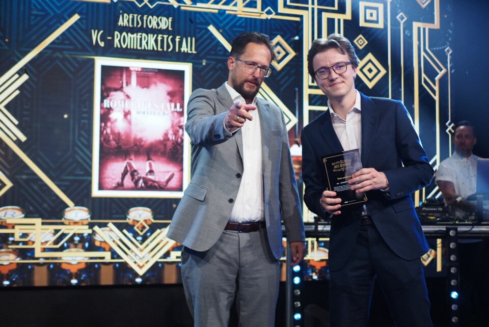 VG vant prisen for årets forside med 'Romerikets fall'.