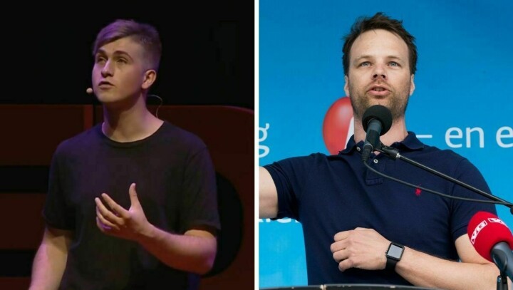 Skribent Vegard Møller og stortingsrepresentant Jon Helgheim (Frp). Skribent Vegard Møller og stortingsrepresentant Jon Helgheim (Frp).