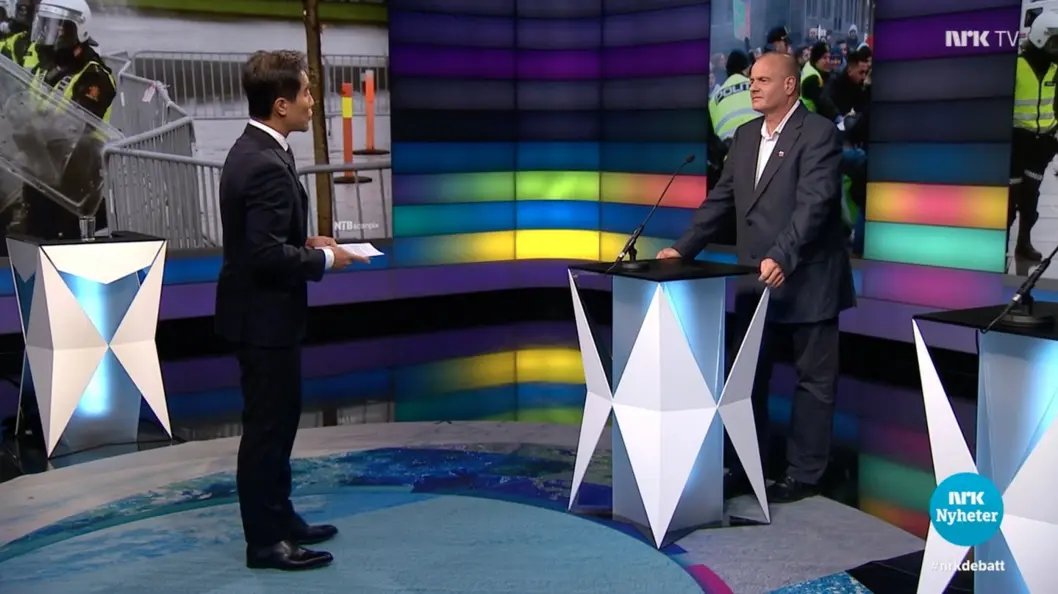 Debatten der NRK-programleder Fredrik Solvang intervjuet SIAN-leder Lars Thorsen har vært gjenstand for mye diskusjon. Nå er saken behandlet av Kringkastingsrådet. Debatten der NRK-programleder Fredrik Solvang intervjuet SIAN-leder Lars Thorsen har vært gjenstand for mye diskusjon. Nå er saken behandlet av Kringkastingsrådet.