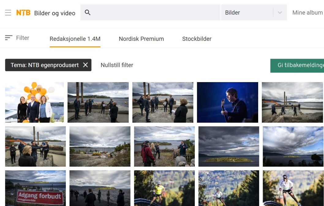 Slik blir NTBs nye bildeportal. Slik blir NTBs nye bildeportal.