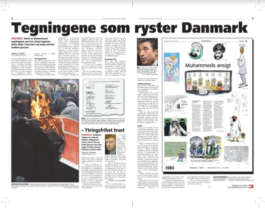 Denne dobbeltsiden i den kristne avisen Magazinet skapte stor oppmerksomhet i 2005. Denne dobbeltsiden i den kristne avisen Magazinet skapte stor oppmerksomhet i 2005.