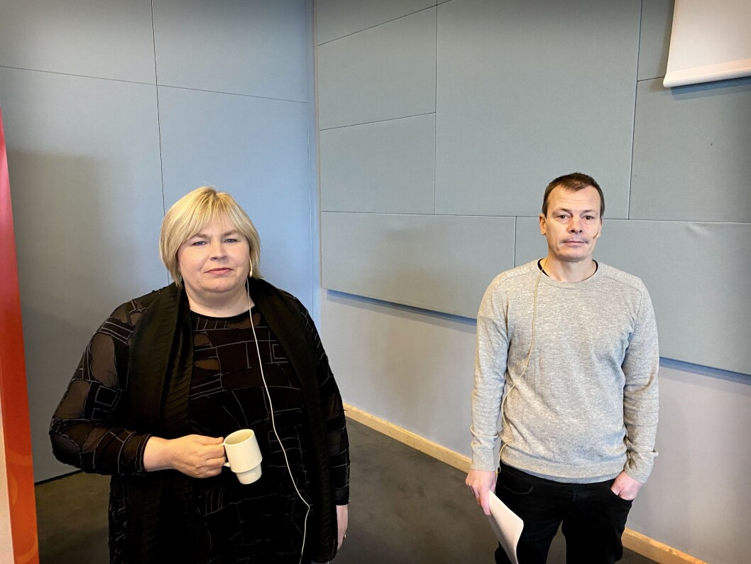Generalsekretær Elin Floberghagen i Norsk Presseforbund og redaktør Håvard Melnæs i Josimar. Her under PUFF-konferansen 15. oktober 2020. Generalsekretær Elin Floberghagen i Norsk Presseforbund og redaktør Håvard Melnæs i Josimar. Her under PUFF-konferansen 15. oktober 2020.