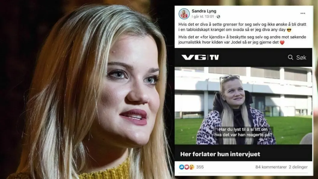 Artist Sandra Lyng synes lite om å bli beskyldt for å ha stjernenykker, og slår tilbake mot VG i et innlegg på sin egen Facebook-side. Artist Sandra Lyng synes lite om å bli beskyldt for å ha stjernenykker, og slår tilbake mot VG i et innlegg på sin egen Facebook-side.