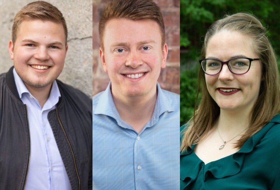 Vegard Frøseth Fenes, Erik Fløan og Maja Berg. Vegard Frøseth Fenes, Erik Fløan og Maja Berg.