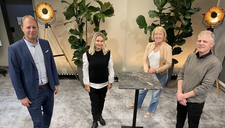 Tomas Bruvik, Grete Gynnild-Johnsen, Tone Sidsel Sanden og Lars Kristiansen sitter alle i styringsgruppa for det nye gravesamarbeidet mellom LLA, NRK og SUJO. Per Christian Magnus er også med, men ikke avbildet her.