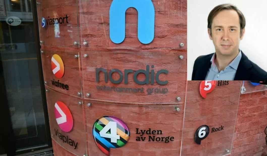 Kommunikasjonssjef i NENT Group Nicholas Smith (innfelt) sier det blir godt for medieselskapet å komme hjem til Sverige.